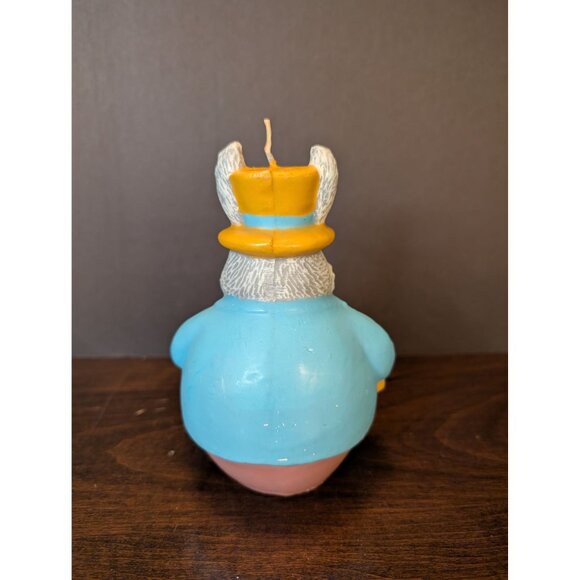 Easter Bunny Decorative Candle With Top Hat & Carrot 5.5" Tall Spring Decor New - Picture 4 of 8